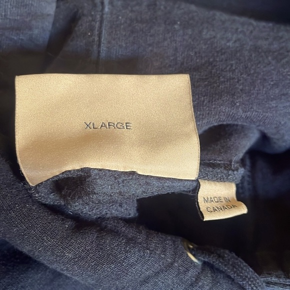 Burberry x Supreme 2022 Black Hoodie size XL GUC - Picture 4 of 7